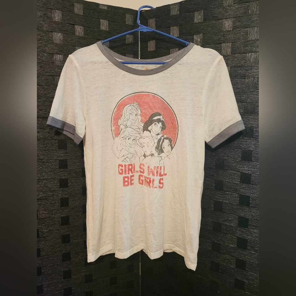 Girls M Disney Princess T-Shirt "Girls Will Be Girls"